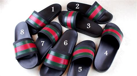 fake flip flops gucci|Gucci slides cheap real.